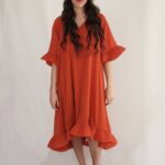 שמלה וולאן כתום