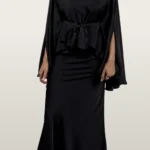 חליפת סאטן ג'ני שחור