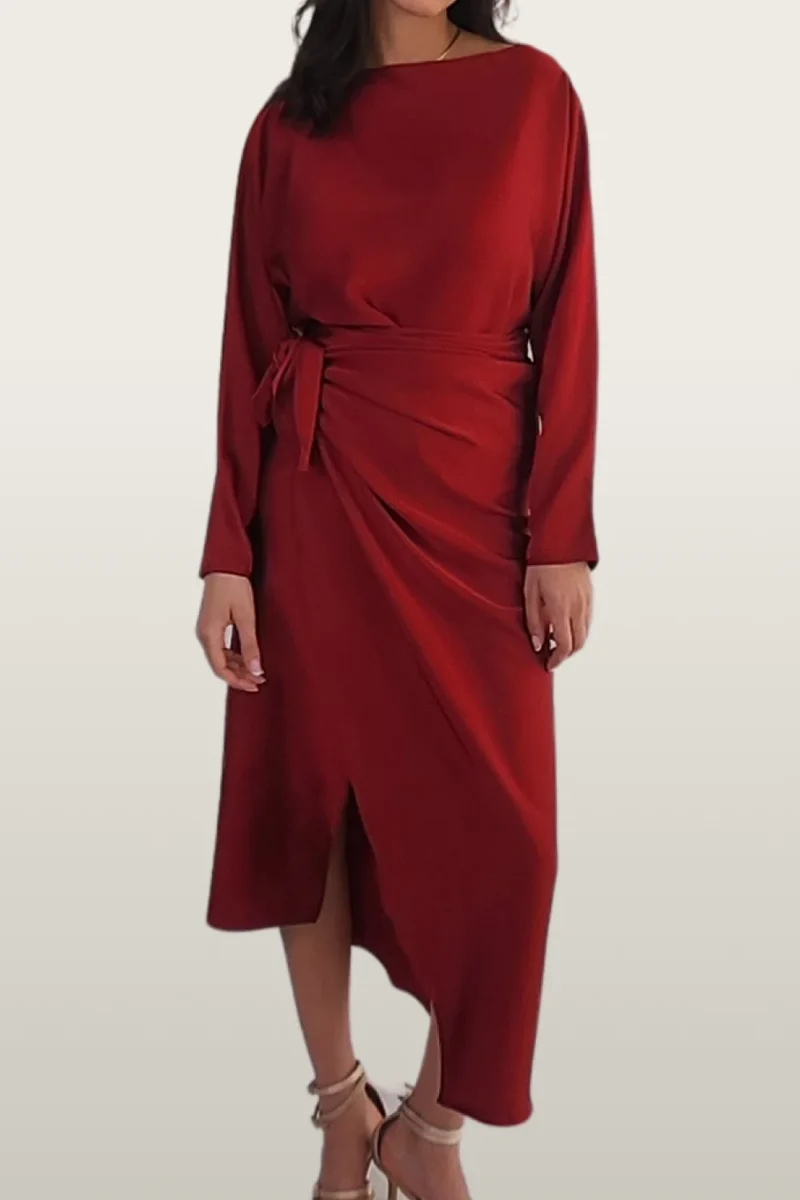 שמלת מעטפה אדום