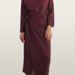 שמלת מעטפה בורדו