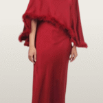 חליפה שכמייה פרווה אדום