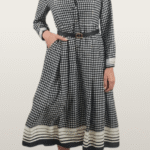 שמלת DC שחור/לבן