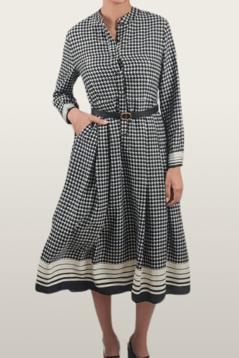 שמלת DC שחור/לבן