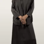 חליפת JENNY שמלה עם ואסט אפור כהה