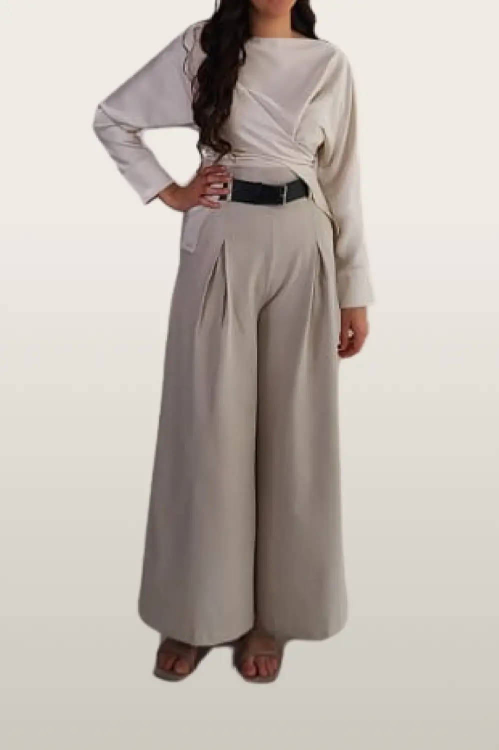 מכנסיים סן טרופז קרם