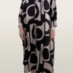 שמלה אוטון שחור/קרם