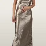 סאטן דמוי קטיפה ברונזה