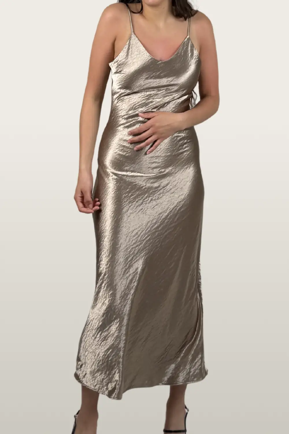 סאטן דמוי קטיפה ברונזה