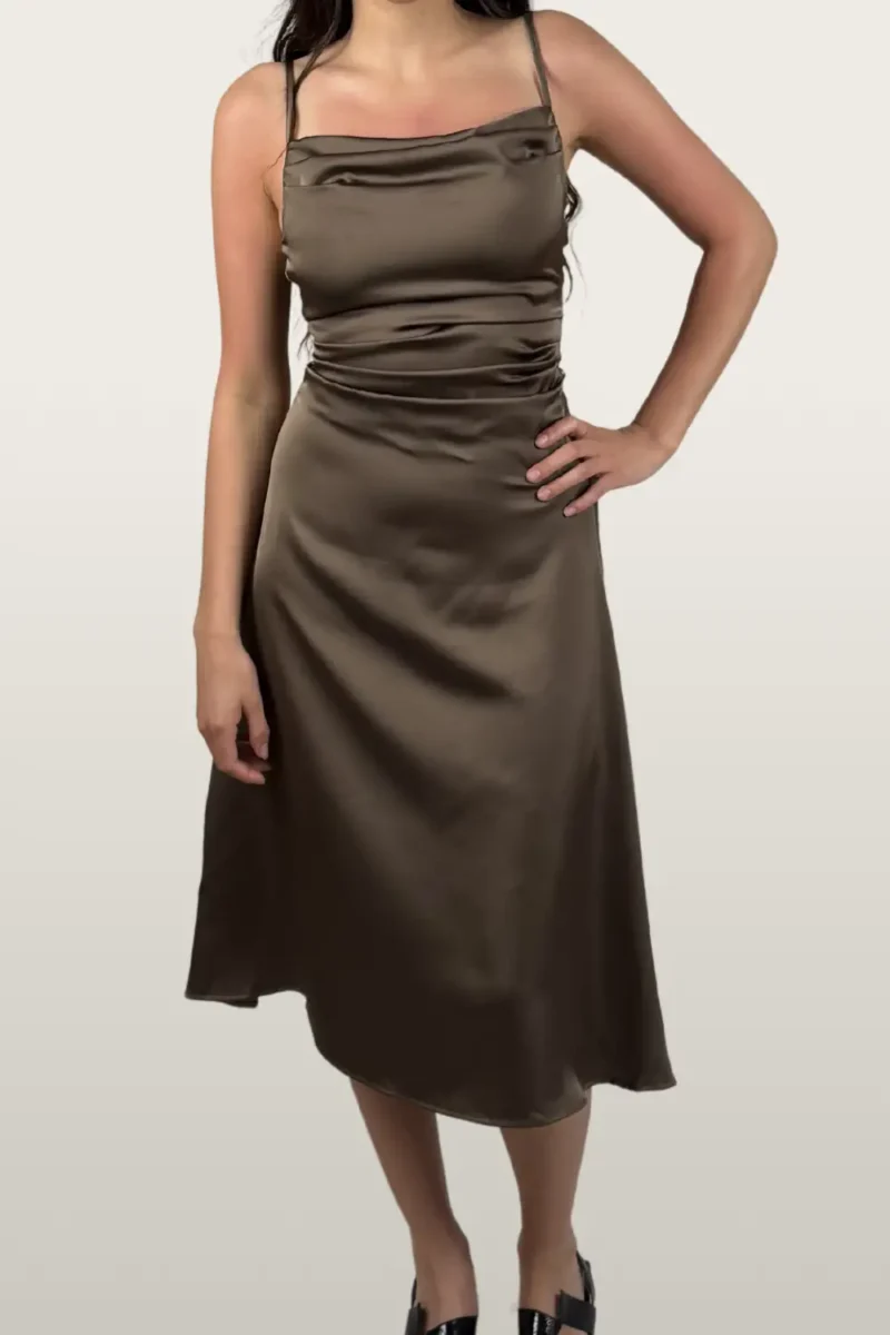 שמלה כווצים ברונזה