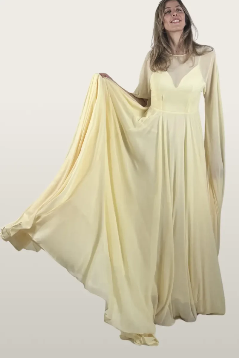 שמלת מלאך צהוב בהיר