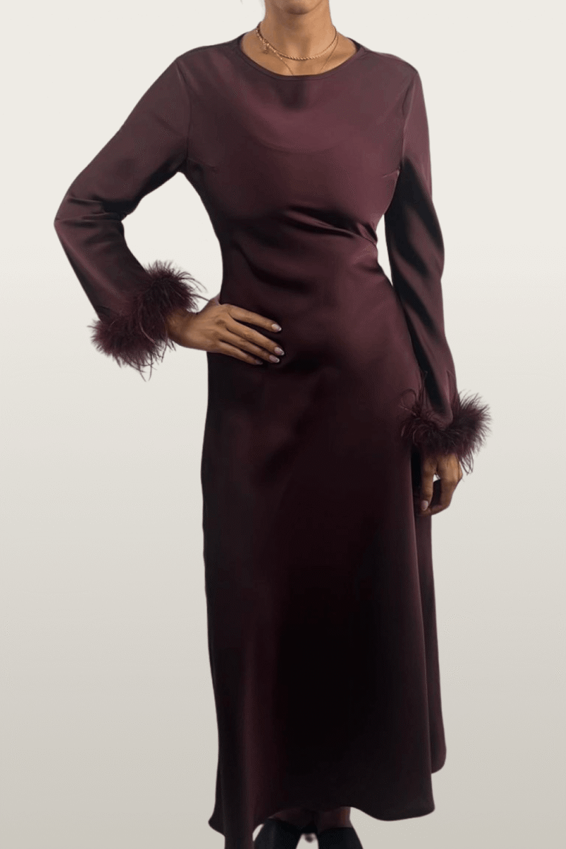 שמלה שרלסטון בורדו